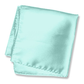 Ties Scarves - Sea Breeze Green By Wild Ties Seafoam Green Silk Pocket Squares