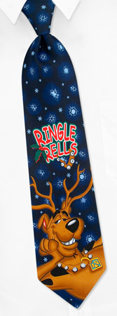 Scooby Christmas by Warner Bros black polyester ties