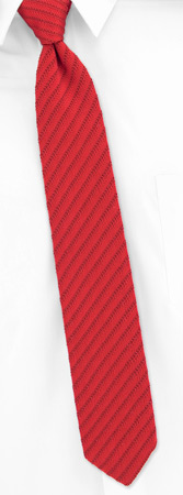 Contemporary Stripe by Umo Lorenzo red polyester knit ties