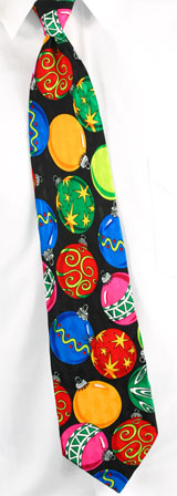 Holiday Ornaments by Addiction black silk ties