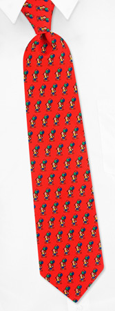 Clown and Balloons Tie by The American Necktie Co -  Red Microfiber