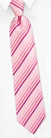 Pink Tonal Stripe Tie by Silk Rhino Neckwear -  Pink Microfiber