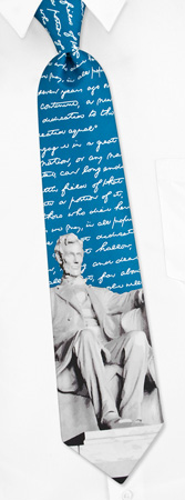 Lincoln Tie by The American Necktie Co -  Blue Polyester