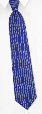 Ties Suck Tie by Mr. G33K -  Blue Microfiber