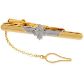 Suit And Tie - Card Suits Clasp By Umo Lorenzo Gold Metal Tie Clips