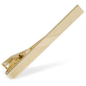 Line Pattern With Solid Center By Competition Gold Metal Tie Bars Line Pattern With Solid Center By Competition Gold Metal Tie Bars