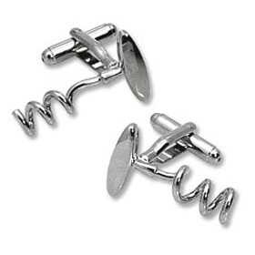 Cheap Cufflinks - Corkscrews By Umo Lorenzo Silver Metal Cufflinks