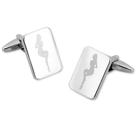Cufflinks Ladies - Ladies By Umo Lorenzo Silver Metal Cufflinks