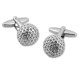 Golf Ball by Umo Lorenzo silver metal cufflinks