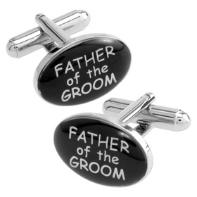 Cheap Wedding Accessories - Father Of The Groom By Necktie Accessories Silver Silver Plated Cufflinks
