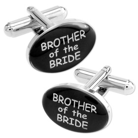 Wedding And Accessories - Brother Of The Bride By Necktie Accessories Silver Silver Plated Cufflinks