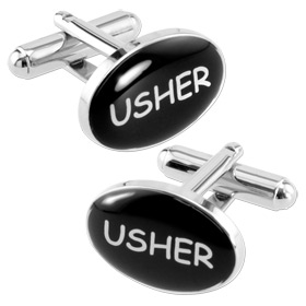 Wedding Accessories - Usher By Necktie Accessories Silver Silver Plated Cufflinks