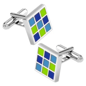 Pardini Enamel Cufflink Cufflink by Enrico Pardini - Silver Metal Pardini Enamel Cufflink Cufflink by Enrico Pardini - Silver Metal