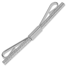 Collar Ties - Confine Greco By Competition Silver Silver Plated Collar Bars