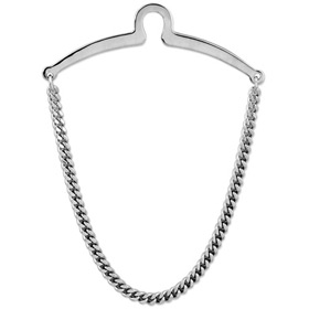 Fortemente by Competition silver metal tie chains