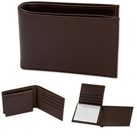 Softeen Bifold with CC Flip-up Wallet by Enrico Pardini -  Brown Leather