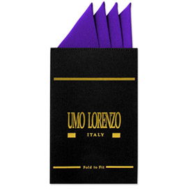 Solid Purple Hanky Card by Umo Lorenzo -  Purple Silk