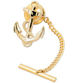 Ships Anchor by Competition gold metal tie tacks