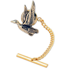 Flying Duck Tie tack by Competition - Gold Metal