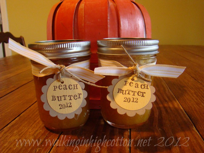 peach butter 1 Canning peach butter @ Walking in High Cotton (Simple water bath project for beginners.)