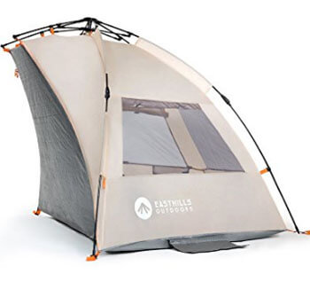 easthills easy up beach tent