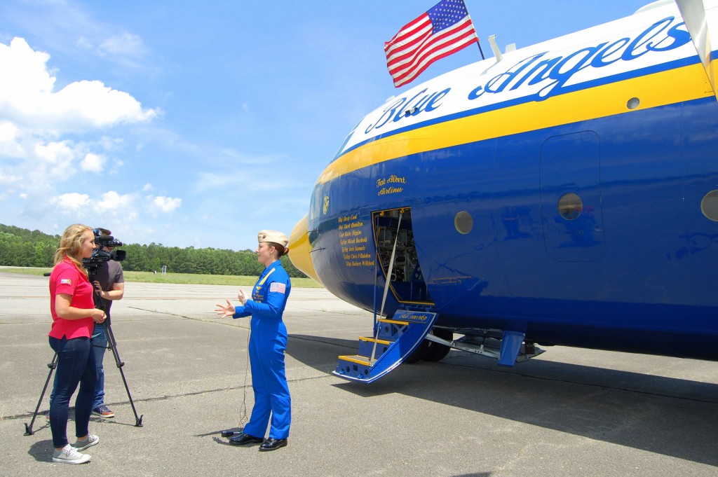 Flying with First Female Blue Angels Pilot, Capt. Katie Higgins