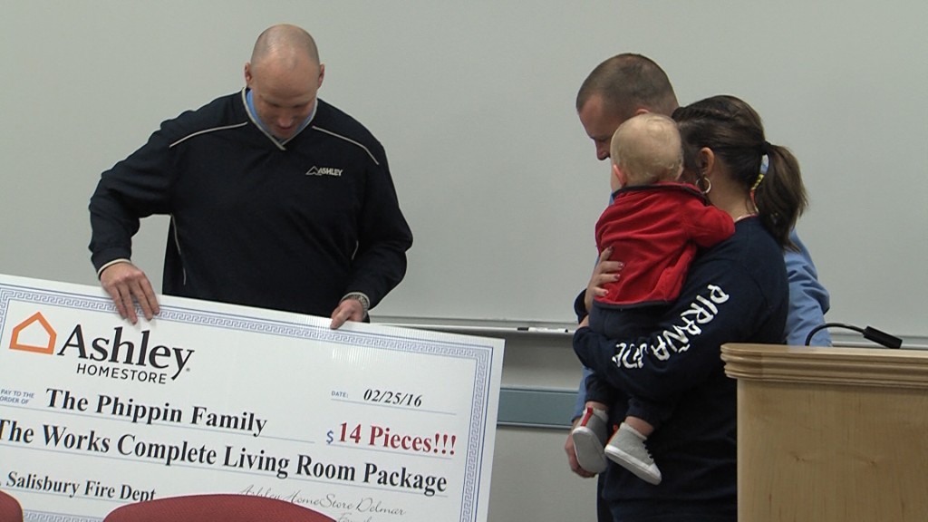 Ashley Furniture Store Surprises Hebron Family Displaced From Home