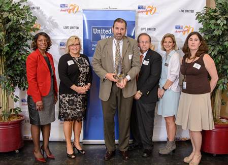 Somerset County Public Schools Employees receive the Flame of Excellence Award. (Photo: United Way).