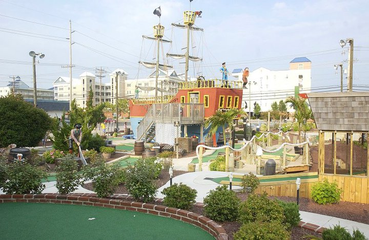 Pirate Ship and Safari Village (indoor course) at Old Pro Golf's 136th Street location in Ocean City, Md.