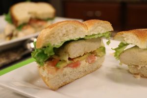 California Chicken Sandwich made in the DelmarvaLife kitchen with guest, kitchen manager Hannah Phillips from The Deli