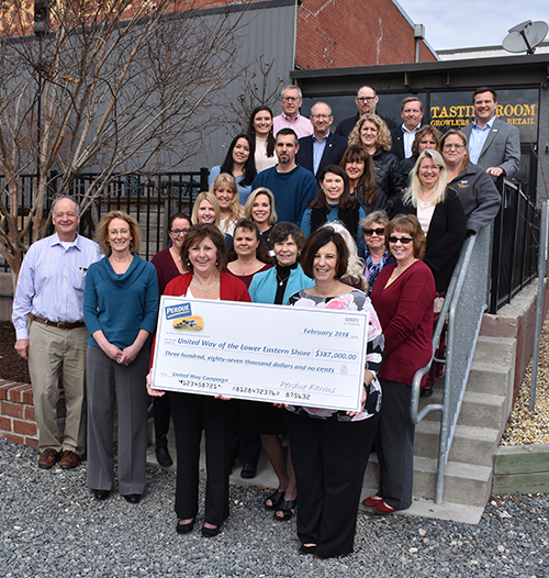 Perdue Farms Associates Present Record $387K to United Way of the Lower Eastern Shore Perdue Farms Associates Present Record $387K to United Way of the Lower Eastern Shore