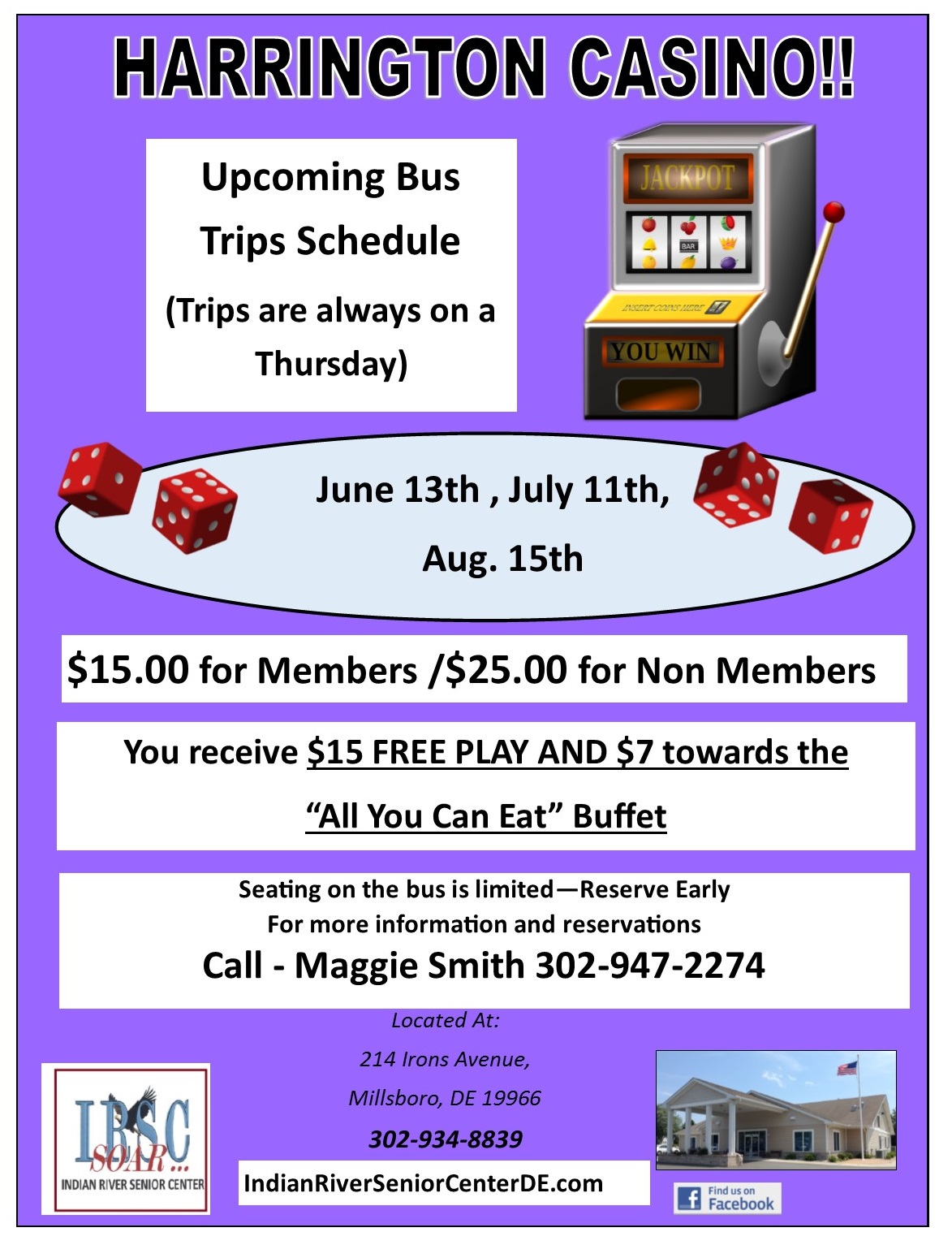 Harrington Casino Bus Trip DelmarvaLife