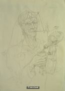 untitled (drawing for glasshouse etching)