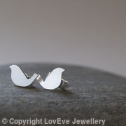 Love bird stud earrings