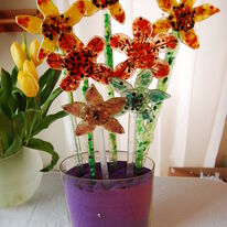 Glass Flowers Bunch