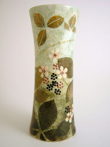 Medium waisted vase- Bramble design