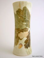 Medium waisted vase- Oakleaf design