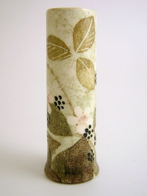 Small cylinder vase-Bramble Design