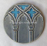 Venetian Arches Coaster - Turquoise