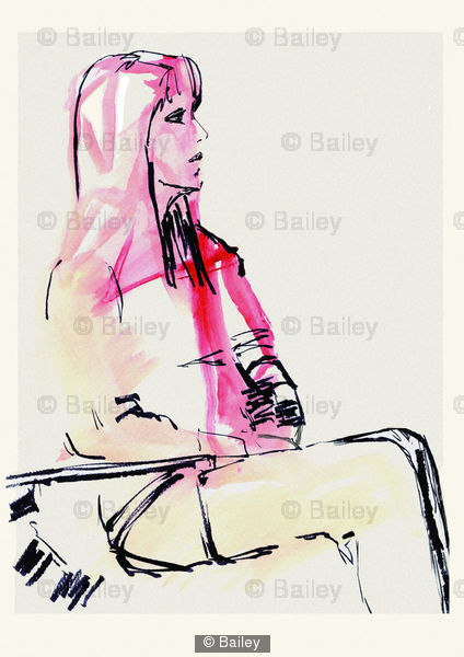 Red - Fashion Illustration
