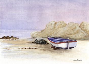 Fishermans Boat and Lobster Pots,Lagos Beach, Algarve