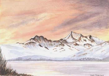 Mount Snowdon from Llyn Mymbyr
