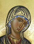Detail from the Mellon Madonna Icon