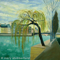 Willow tree by the Seine