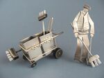 Roadsweeper with bin trolley