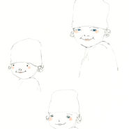 Sketch of girls face
