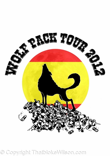 Wolf Pack tee design
