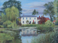 At Woolmer Green pond