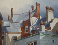 Sunlit chimneys