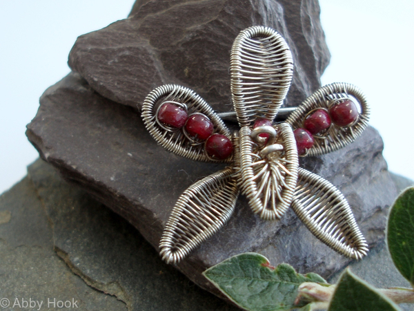 Orchid Flower brooch